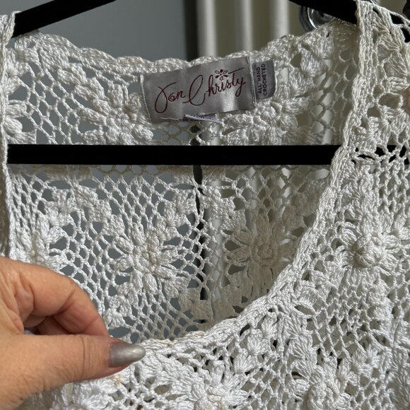 Crochet Top with scoop neck and the perfect amount of Peek a Boo - Picture 13 of 16